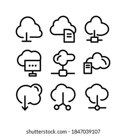 Cloud Computing icon or logo isolated sign symbol vector illustration - Collection of high quality black style vector icons
