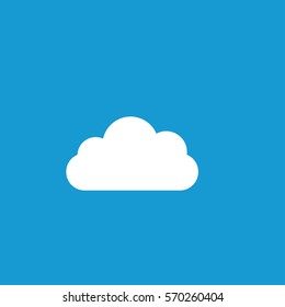 cloud and computing icon on blue background to use in web and mobile UI