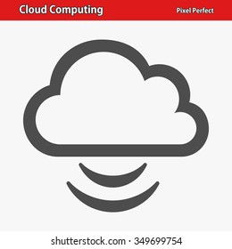 Cloud Computing Icon. Professional, pixel perfect icons optimized for both large and small resolutions. EPS 8 format.