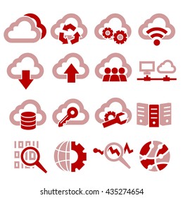 Cloud Computing Icon Set