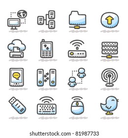 Cloud computing | icon set