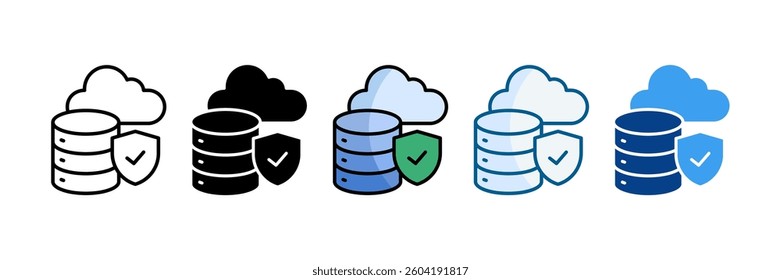 Cloud Computing Icon Set Multiple Style Collection