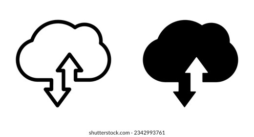 Cloud Computing icon. sign for mobile concept and web design. vector illustration