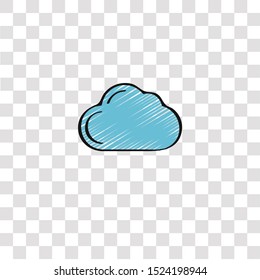 cloud computing icon sign and symbol. cloud computing color icon for website design and mobile app development. Simple Element from ui development collection for mobile concept and web apps 