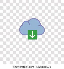 cloud computing icon sign and symbol. cloud computing color icon for website design and mobile app development. Simple Element from interaction assets collection for mobile concept and web apps 