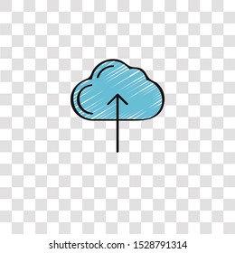 cloud computing icon sign and symbol. cloud computing color icon for website design and mobile app development. Simple Element from ui development collection for mobile concept and web apps 