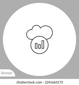 Cloud computing icon sign vector,Symbol, logo illustration for web and mobile
