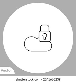 Cloud computing icon sign vector,Symbol, logo illustration for web and mobile