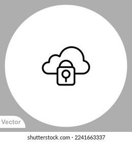 Cloud-Computing-Symbol, Vektorsymbol, Symbol, Logo-Illustration für Web und Mobile