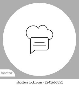 Cloud computing icon sign vector,Symbol, logo illustration for web and mobile
