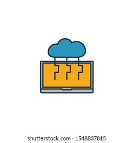 Cloud Computing icon. Simple element from web hosting icons collection. Creative Cloud Computing icon ui, ux, apps, software and infographics.