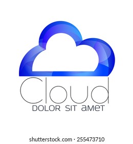 Cloud computing icon. Technology idea.