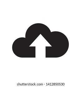 Cloud computing icon in trendy flat style design. Vector graphic illustration. Suitable for website design, logo, app, and ui. EPS 10.