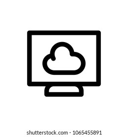 cloud computing icon vector
