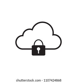 Cloud computing icon vector illustration template design trendy