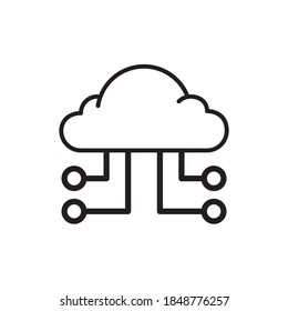 Cloud Computing Icon Vector Illustration Design
