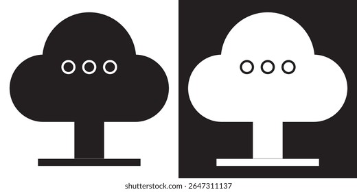 Cloud computing  icon. vector illustration. EPS 10 AI