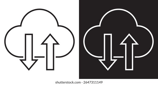 Cloud computing  icon. vector illustration. EPS 10 AI