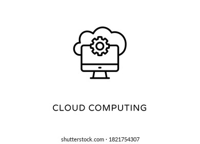 Cloud Computing icon in vector. Logotype