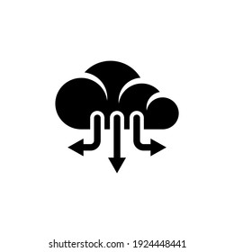 Cloud Computing icon in vector. Logotype