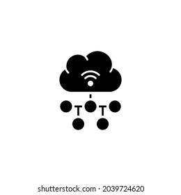 Cloud Computing icon in vector. Logotype