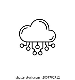 Cloud Computing icon in vector. Logotype