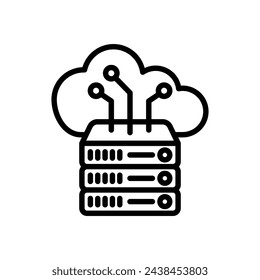 Cloud Computing icon in vector. Logotype