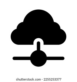 Cloud Computing Icon Vector Symbol Design Illustration