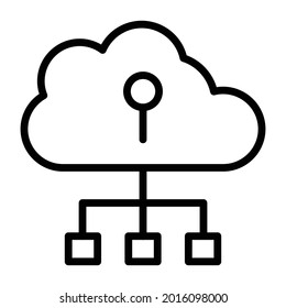  Cloud computing icon which can easily modify or edit
