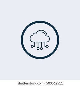 Cloud computing icon.cloud icon.computing icon.Vector