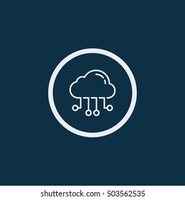 Cloud Computing Icon.cloud Icon.computing Icon.Vector