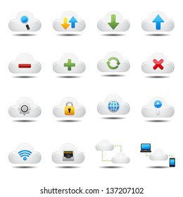 Cloud computing icons