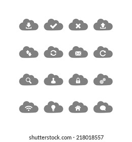 Cloud computing icons
