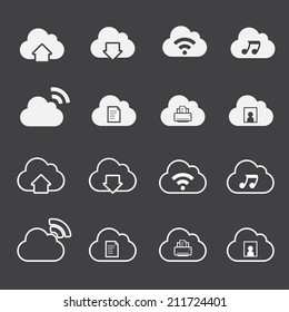 Cloud Computing Icons set