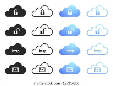 Cloud Computing Icons - Set 4
