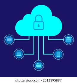 Cloud Computing icons. Cloud storage and Network Vector icon