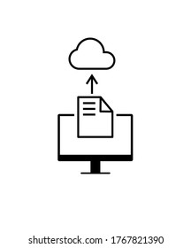 cloud computing icon,vector best flat icon.