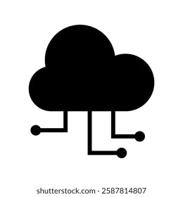 Cloud computing illustrated in vector