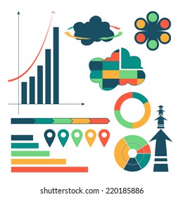 Cloud computing info-graphic elements