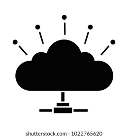 cloud computing isolated icon