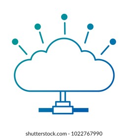 cloud computing isolated icon