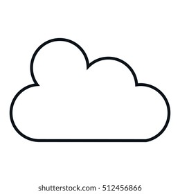 cloud computing isolated icon