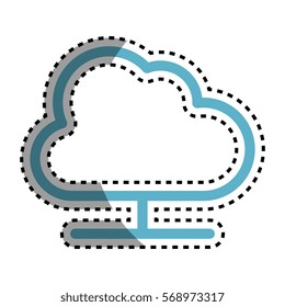 cloud computing isolated icon