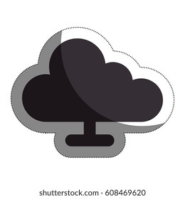 cloud computing isolated icon