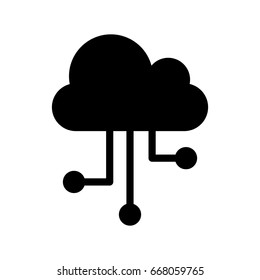 cloud computing isolated icon