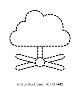 cloud computing isolated icon