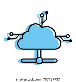 cloud computing isolated icon