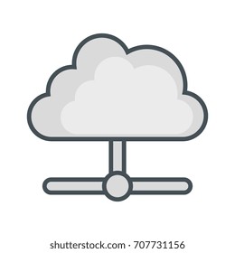 cloud computing isolated icon