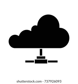 cloud computing isolated icon