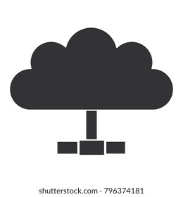 cloud computing isolated icon